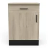 MEUBLE BAS 60CM 1 PORTE ET 1 TIRROIR