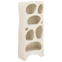 MEUBLE BAS 6 NICHES CHESNI IVOIRE D.80.5X36.2X181.2CM