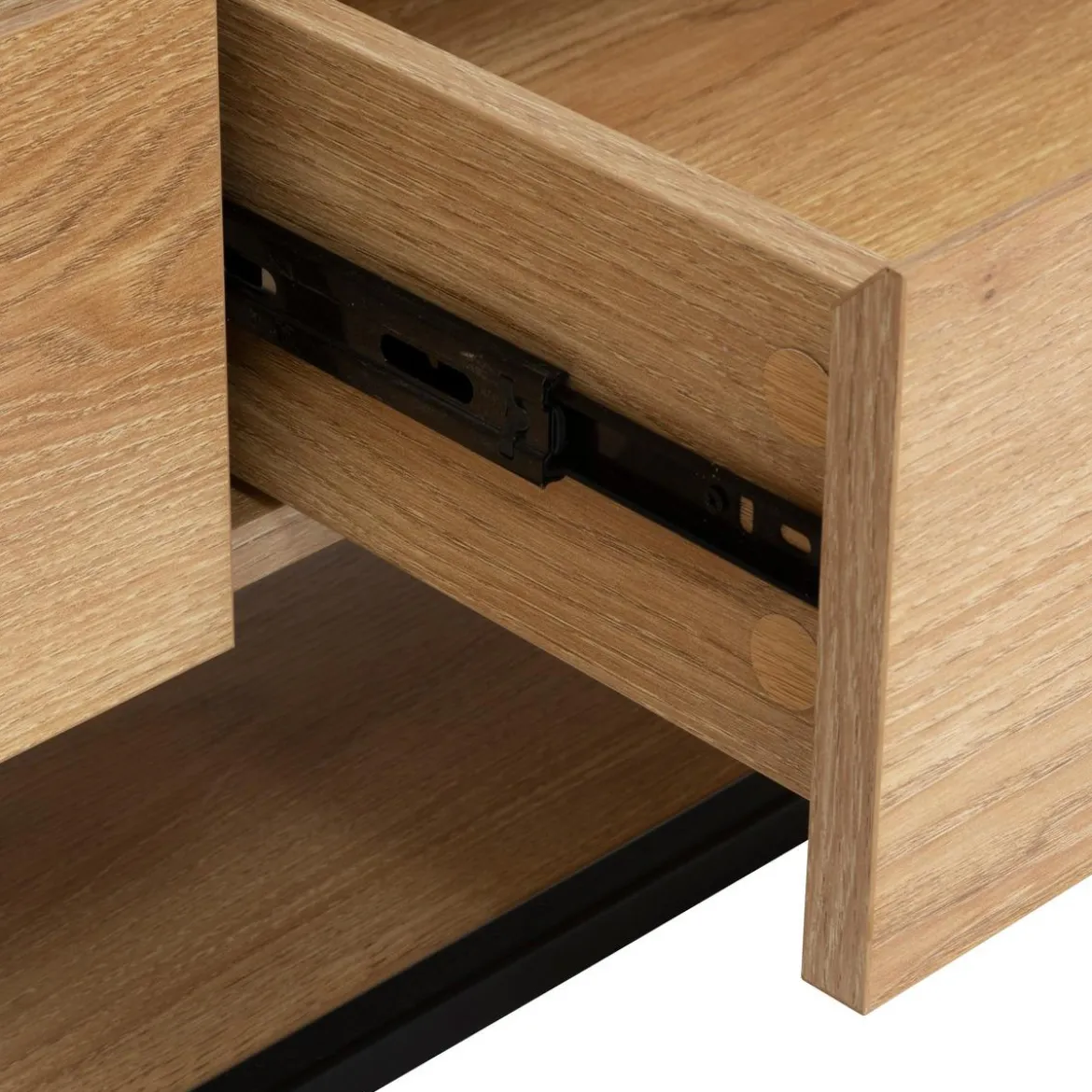MEUBLE TV 3 TIROIRS ALDEA BEIGE D.160X50X40CM