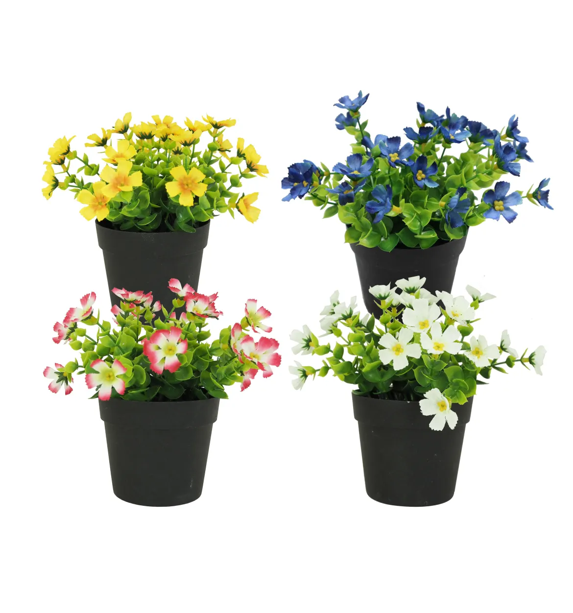 MINI FLEURS POT PLASTIQUE NOIR