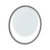 MIROIR ROND CERCLE METAL DIAMETRE 38CM A FIXER NOIR