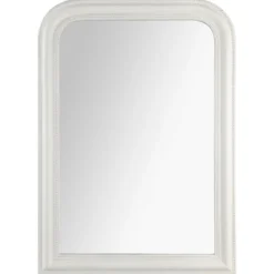 MIROIR ARRONDI BLANC ADELE D.74X104CM