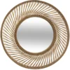 MIROIR BAMBOU SPIRALE D.72CM