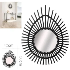 MIROIR BAMBOU 50X40CM