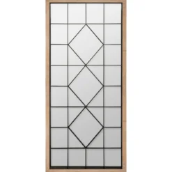 MIROIR BOIS ET METAL D.71X165CM