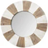 MIROIR BOIS RELIEF JADE D.89CM