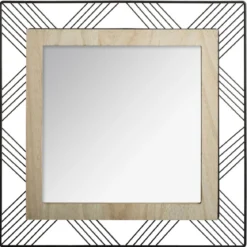 MIROIR CARRE METAL JOE D.45CM