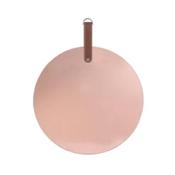 MIROIR CUIVRE ROSE A SUSPENDRE ANSE PU