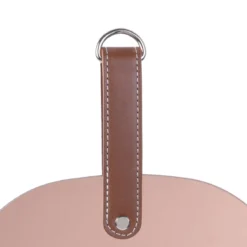 MIROIR CUIVRE ROSE A SUSPENDRE ANSE PU