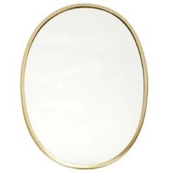 MIROIR DECO CONTOUR DECO DORE OVALE