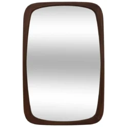MIROIR KEIRA MARRON D.43X65CM
