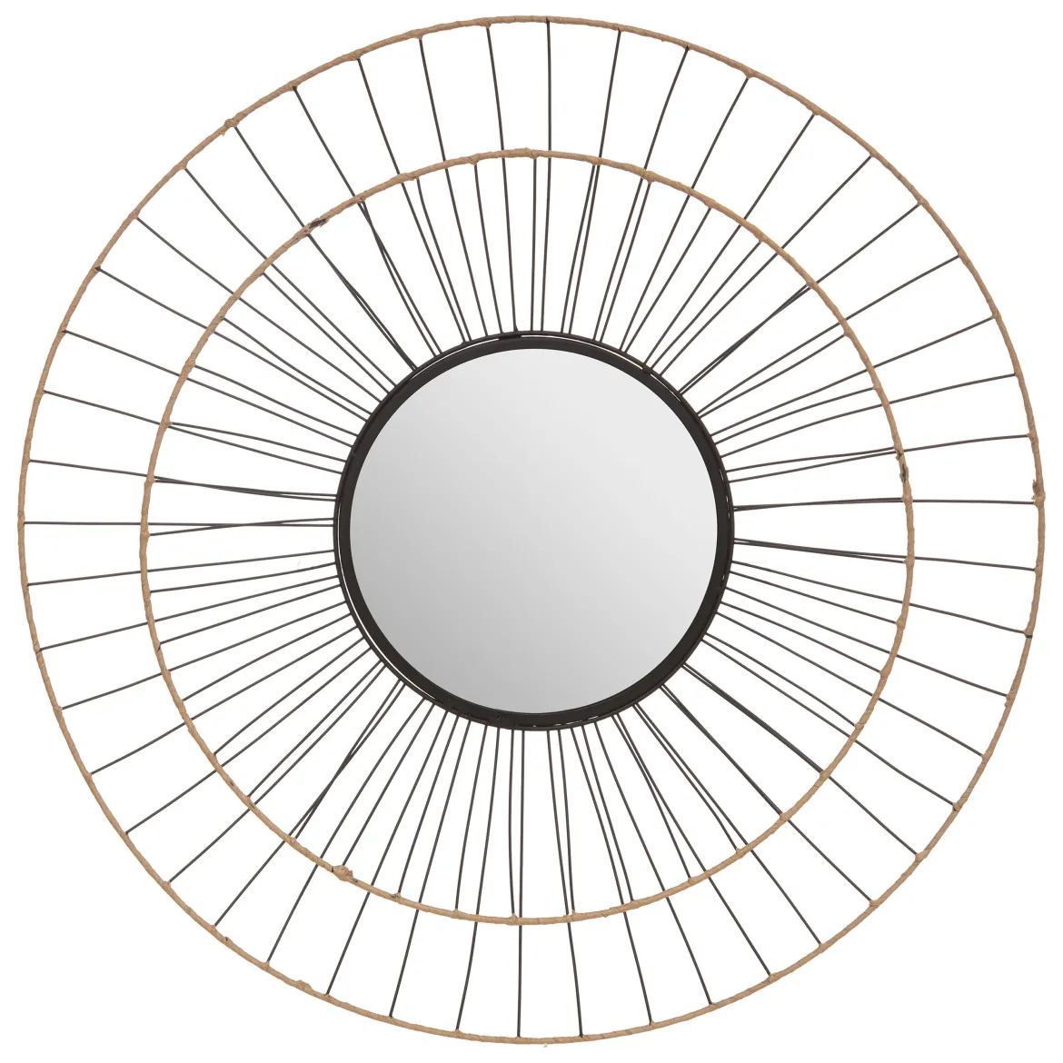 MIROIR METAL ALARA D.69.5CM