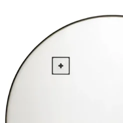 MIROIR METAL ALICE NOIR 90X65CM