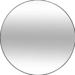MIROIR METAL FIN NOIR ALICE D.76CM