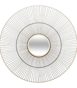 MIROIR METAL LENY D.64.5X15CM