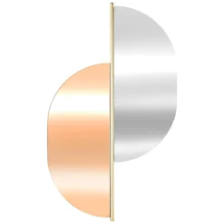 MIROIR METAL TEINTE COLINE D.43X72CM
