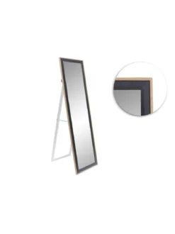 MIROIR PSYCHE SUR PIED 30X120CM NOIR