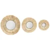 MIROIR RAPHIA ALBA X3 PIECES