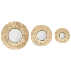 MIROIR RAPHIA ALBA X3 PIECES