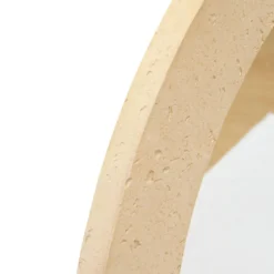 MIROIR RESINE EFFET TRAVERTIN ANAYA D.78CM