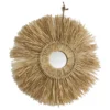 MIROIR ROND FIBRE NATURELLE D.51CM