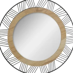 MIROIR ROND METAL JOE D.45CM