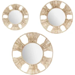 MIROIR ROSEAU LAURA D.25CM