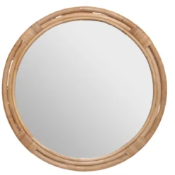 MIROIR ROTIN FARAH TROPIQUES AUSTRALES D.60CM