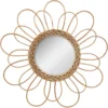 MIROIR ROTIN FLEUR D.38CM