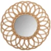 MIROIR ROTIN FLEUR MULTI D.50CM