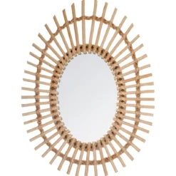 MIROIR ROTIN OVAL D.43X58CM