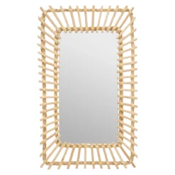 MIROIR ROTIN RECTANGLE D.35X58CM