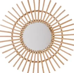 MIROIR ROTIN SOLEIL D.58CM