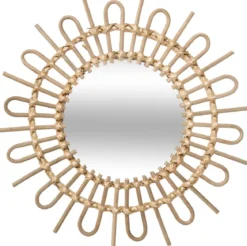 MIROIR ROTIN SOLEIL D.50CM