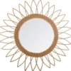 MIROIR ROTIN SOLEIL POINTU D.50CM
