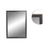 MIROIR SUSPENSION 40X50CM NOIR