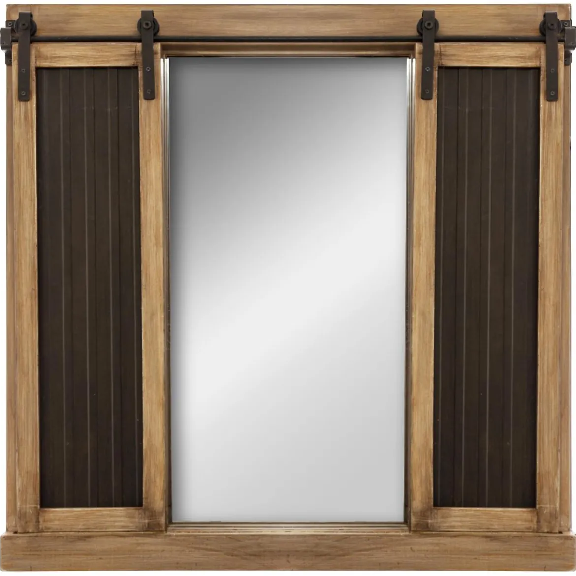 MIROIR VOLET ARDOISE D.76X76CM