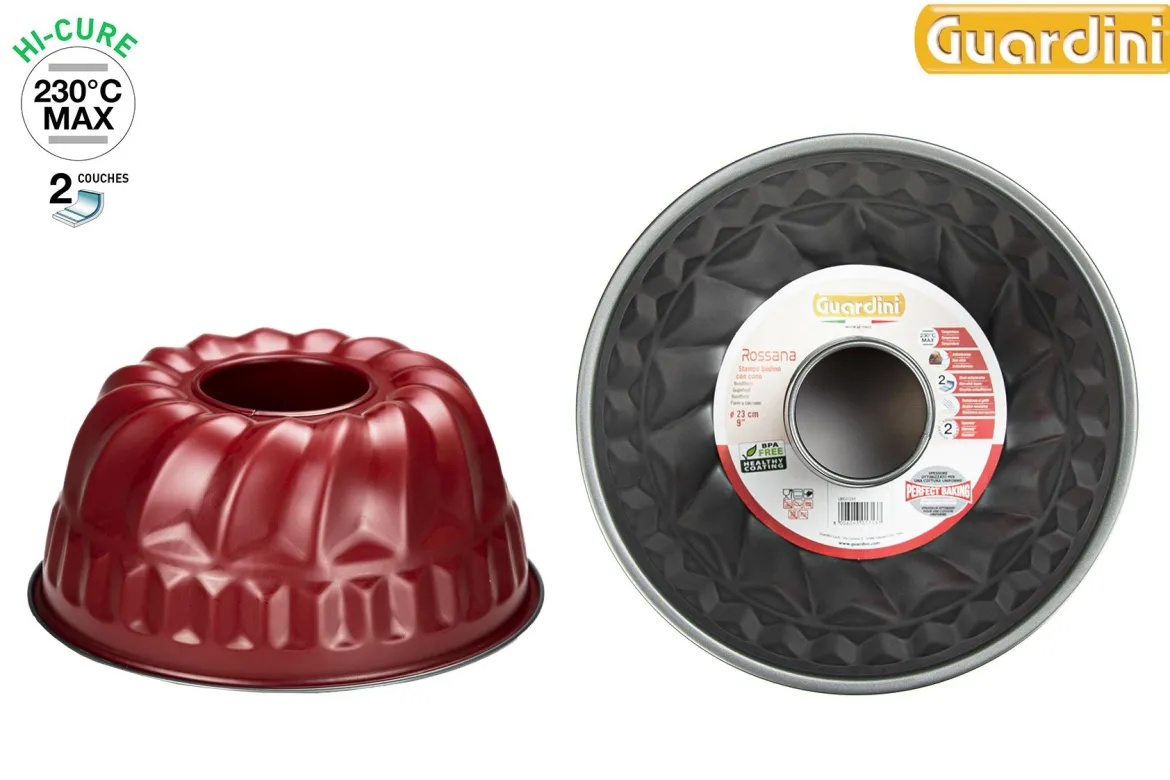 MOULE KOUGLOF D.23CM ACIER ANTI ADHERENT ROUGE ROSSANA