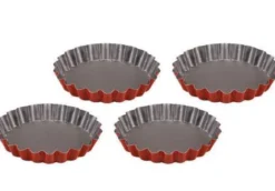 4 MOULES TARTELETTE 12CM