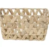 MOYEN PANIER EVASE AVEC POIGNEES JACINTHE TRESSEE NATURAL