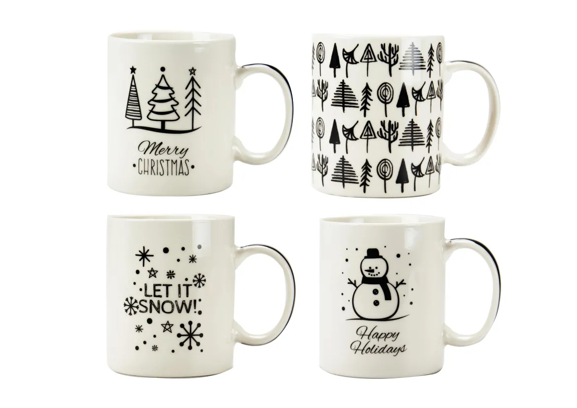 MUG DROIT SNOW PORCELAINE 36CL