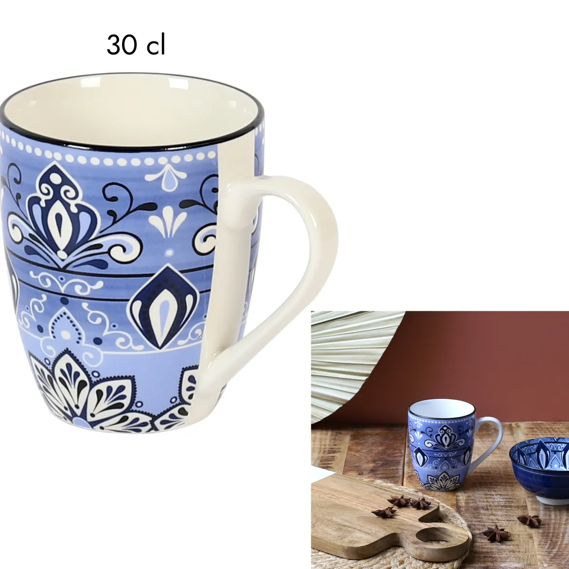 MUG JAIPUR BLEU 30CL