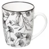MUG M WHITE FLORAL 34CL