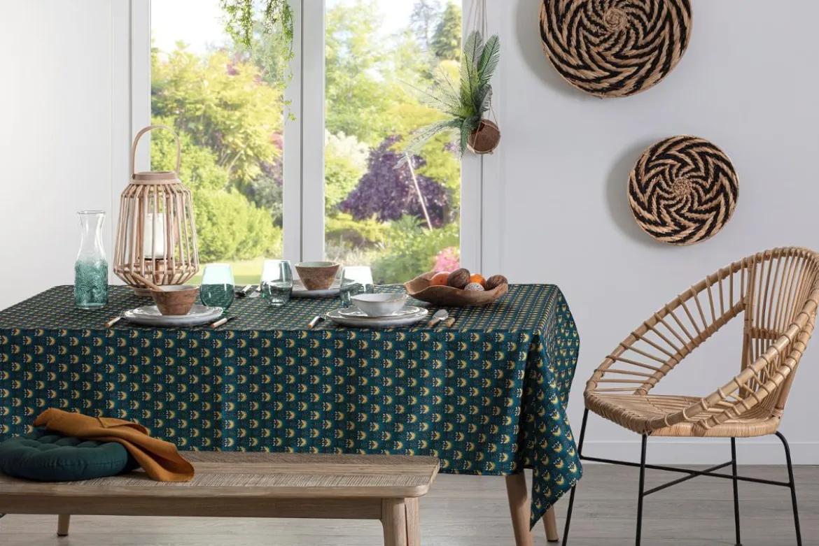 NAPPE ANTI TACHE IMPRIMEE PALMITA 140X240CM