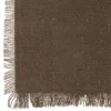 NAPPE COTON FRANGE MAHA KAKI 150X250CM