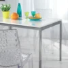 NAPPE CRISTAL RECTANGLE 140X240CM PAILLETTES ARGT