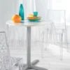 NAPPE CRISTAL RONDE D.140CM PAILLETTES ARGENTEES
