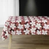 NAPPE RECTANGLE 140X240CM IMPRIME DARCY TERRACOTTA