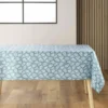 NAPPE RECTANGLE 140X240CM IMPRIMEE MICRO DIVANY EMERAUDE