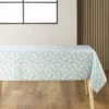 NAPPE RECTANGLE 140X240CM IMPRIMEE MICROFIBRE DIVANY SAUGE